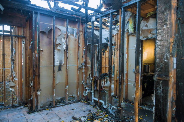 Professional Emergency Fire Cleanup technician working in Buxton, NC